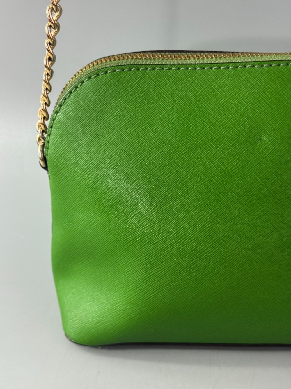 Michael Kors Green Leather Small Crossbody Bag - Picture 7 of 15